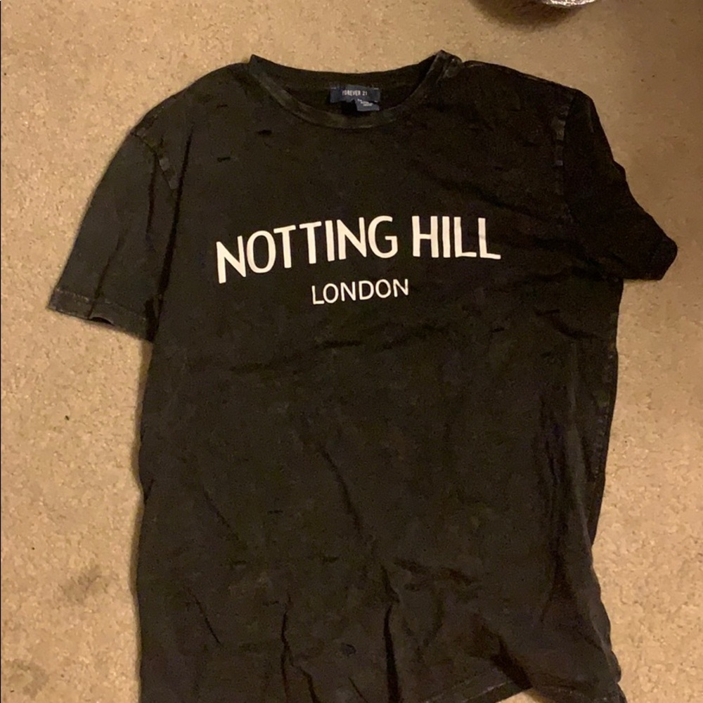 graphic distressed tee